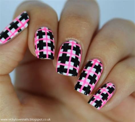 39 Awesome Plaid Nail Art Designs For Your Preppy Days Plaid Nail