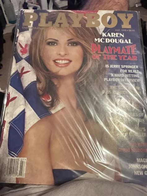 Playboy Magazine July Playmate Lisa Dergan Poty Karen Mcdougal