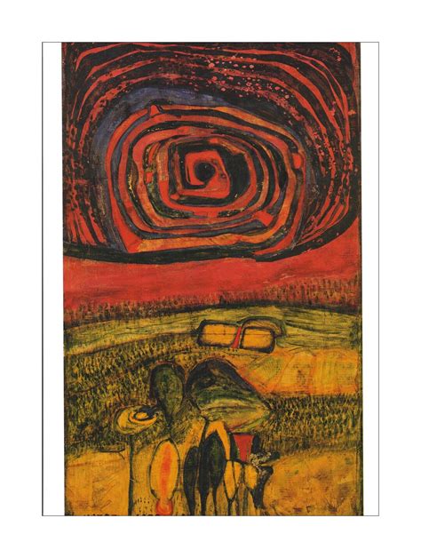 Friedensreich Hundertwasser Hot Summer Day Sun Paysage Au Etsy