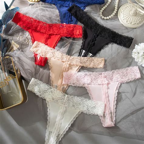 Ladies T Back G String Thong Lace Panties Snazzyway