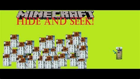 Minecraft Snow Golem Hide And Seek 8 Birthday Skin Pack And Skin
