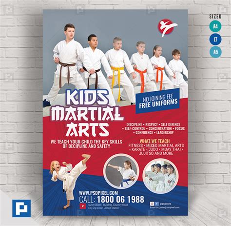 Martial Arts Tutorial Flyer Psdpixel Martial Arts Martial Flyer