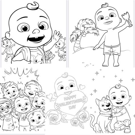 Cocomelon Characters Printable Pdf Printable Templates