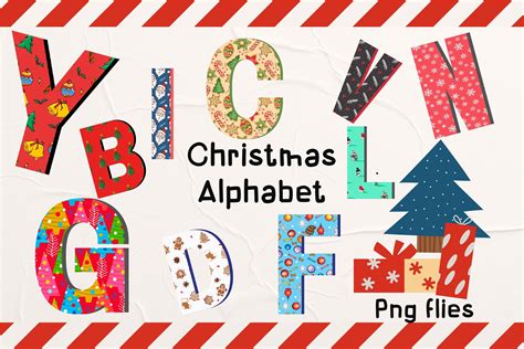 Christmas Alphabet Graphic By Pj Fonttein · Creative Fabrica