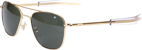 american optical ao eyewear gold frame 55mm green lenses original pilots sunglasses galaxy