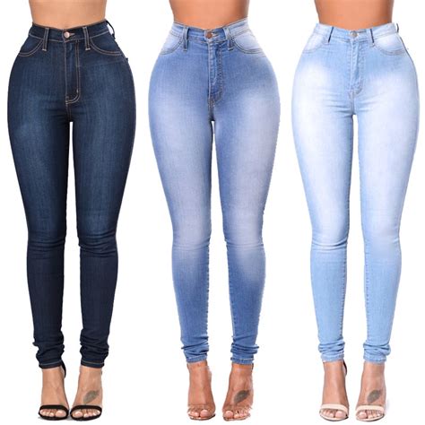 2018 Summer Jeans Woman Fashion Sexy Plus Size Denim Skinny Ripped