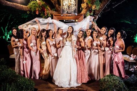 Madrinhas nude ou rosê Adelle Gabriel Bridesmaid Dresses Wedding