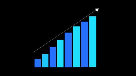 Animated Bar Chart Diagram Growth Stock Footage Video 100 Royalty