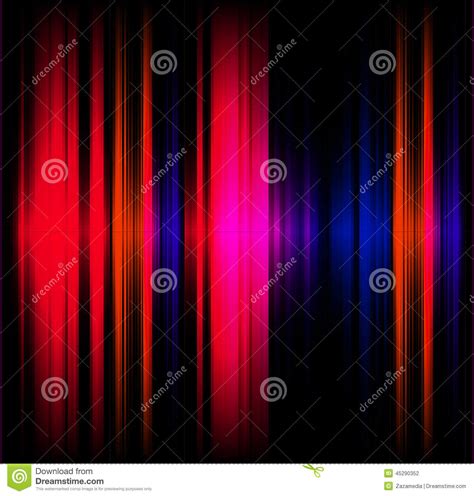 De Abstracte Rode En Zwarte Achtergrond Van De Lichteffectmuziek Stock