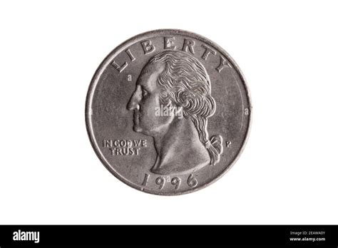 Usa Quarter Dollar Nickel Coin 25 Cents With A Portrait Image Of