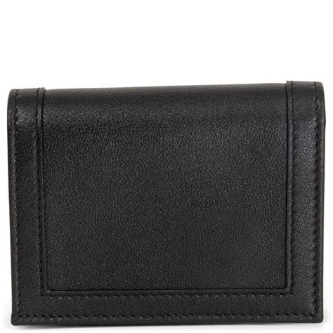 Gucci Black Leather Bamboo Detail Mini Wallet At 1stdibs