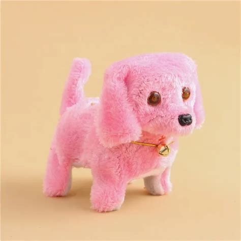 2019 New Pink Robotic Cute Electronic Walking Pet Dog Puppy Kids Toy