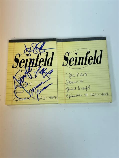 Autographed Signed Seinfeld Script Book Coa Etsy