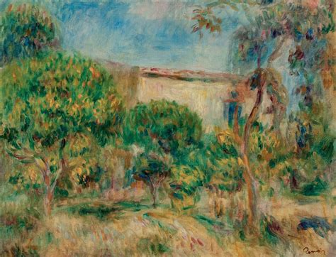 Pierre Auguste Renoir 1841 1919 Paysage La Maison Vue De La Ferme