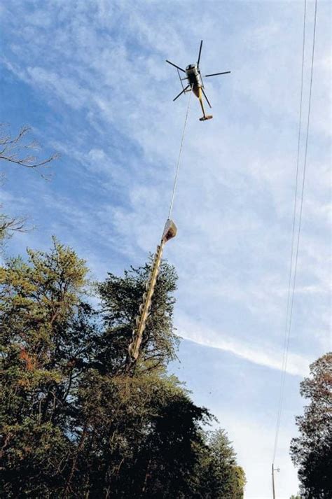 A Cut Above Helicopter With Saw Trims Trees In Amherst County News