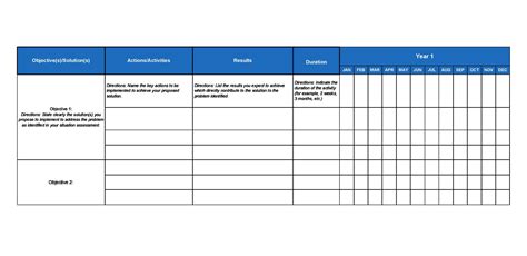 Work Plan 40 Great Templates And Samples Excel Word Templatelab