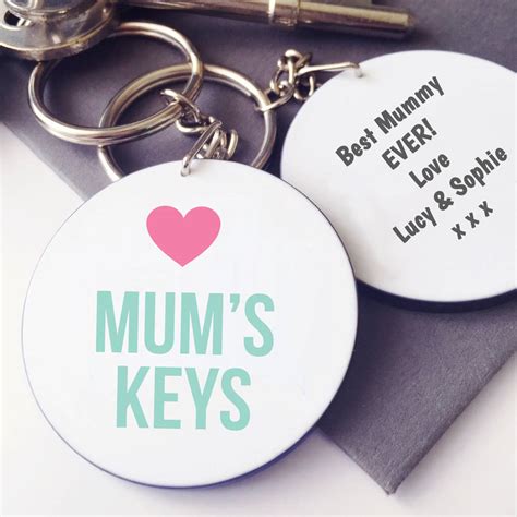 Personalised Mums Keys Keyring By Sarah Hurley