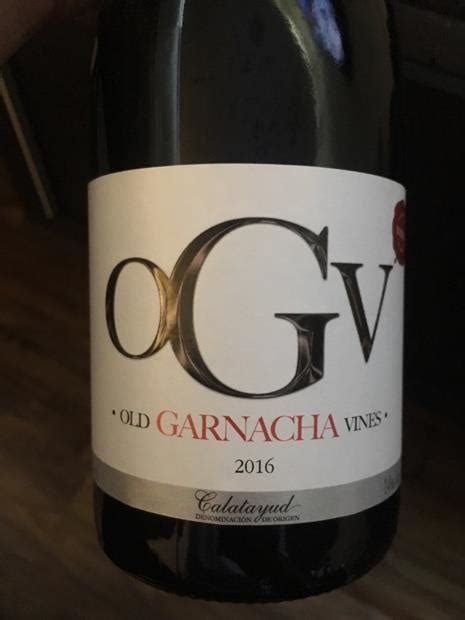 2016 Bodega Virgen De La Sierra Calatayud Ogv Old Garnacha Vines Spain