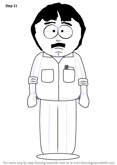 Learn How To Draw Randy Marsh From South Park South Park Step By Step