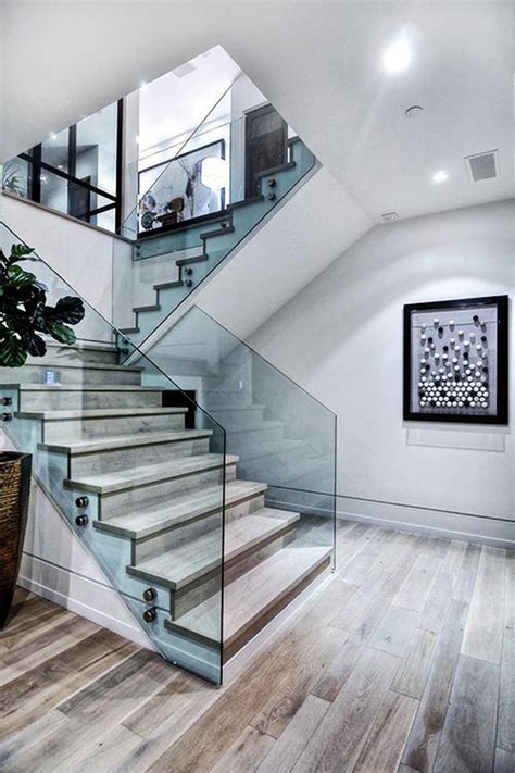 Botanical House Ideas Modern Staircase Designs Minimalist Stairs Glass