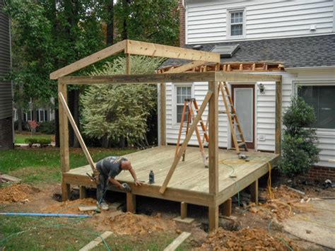 Framing For New Pressure Treated Screen Porch In Henrico Co Is Ongoing