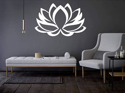 Amazon Com Dekadron Metal Wall Art Lotus Flower Metal Wall Decor