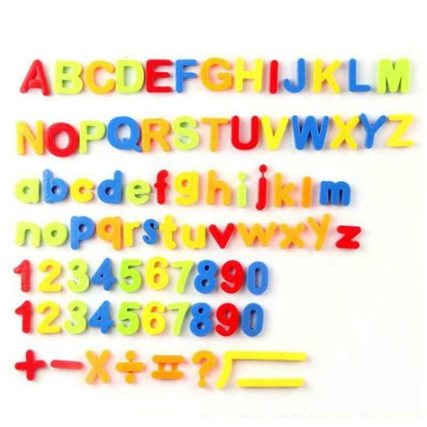 Plastic Alphabet Abc 123 Magnets Details About Magnetic Letters And