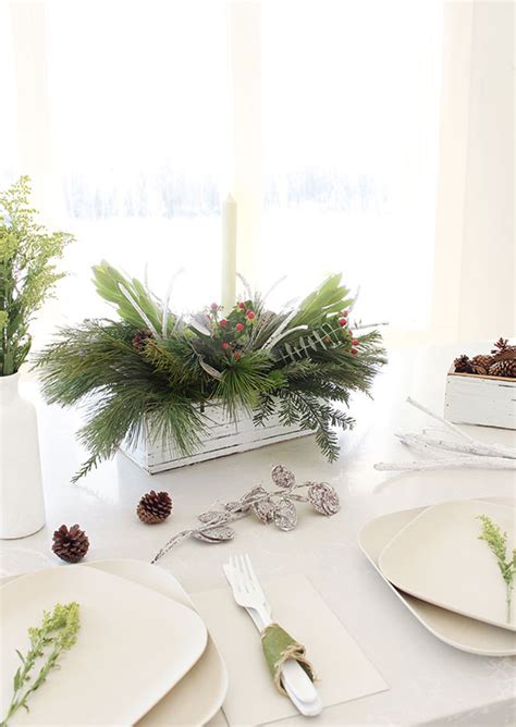 How I Holiday Easy Christmas Greenery Centerpieces Julep