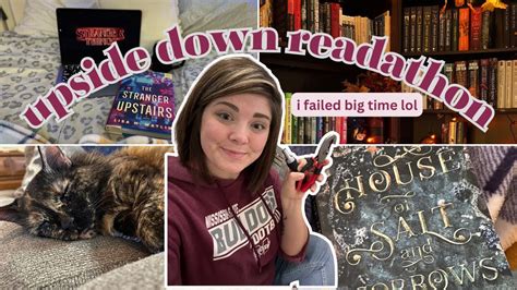 Upside Down Readathon Reading Spooky Books Big Fails And Broken