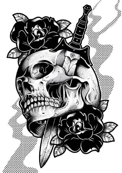 Desenhando Com Lápis Desenho Para Tatoo Caveiras Skull Tattoo Design