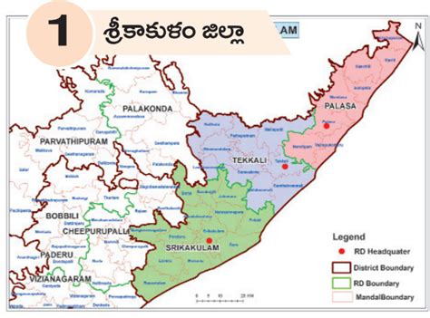 Ap New Districts List Mandals Revenue Divisions Maps Government