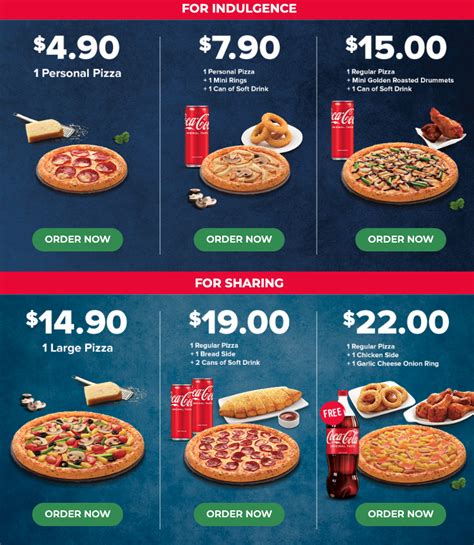 Dominos Pizza Menu Singapore Updated In November 2022