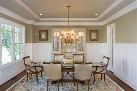 Find ideas and inspiration for double tray ceiling crown molding to add to your own home. If you like millwork, you will love this dining room that ...