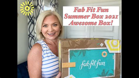 Fab Fit Fun Summer 2021 Box Unboxing And Review Youtube