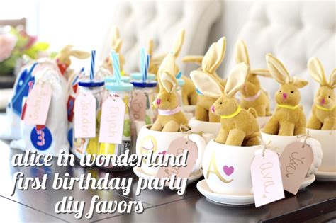 Birthday Party Favor Ideas Alice In Wonderland Party By Erika Batista