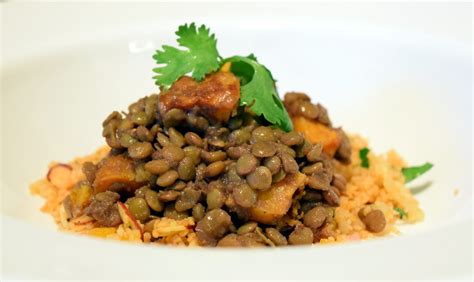 The Joyous Kitchen Ginger Lentils And Balsamic Roasted Butternut Squash