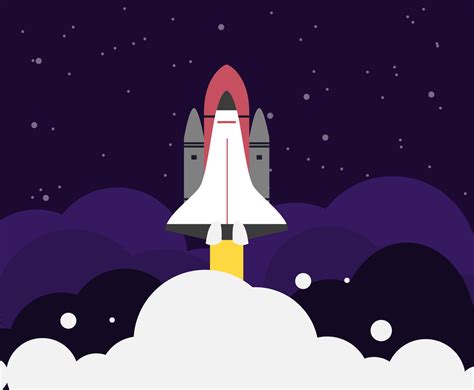 Space Rocket Vector Vector Art And Graphics