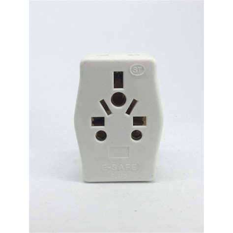 In the usa, you should use a three pin socket and outlet, usually a nema set, for your small appliances like toasters and such. 3 Way Adapter 3 Pin Travel Universal Plug Socket Adapter ...