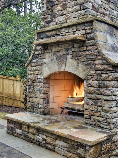 Ideas For Exterior Fireplace Chimney Design Wallpaper