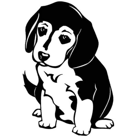 Cute Beagle Puppy Car Decal Vinyl Poster Pattern Art Beagle