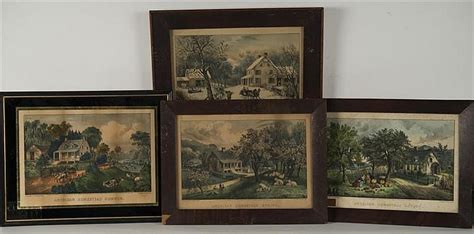 Lot Currier And Ives American 19th Century American Homestead
