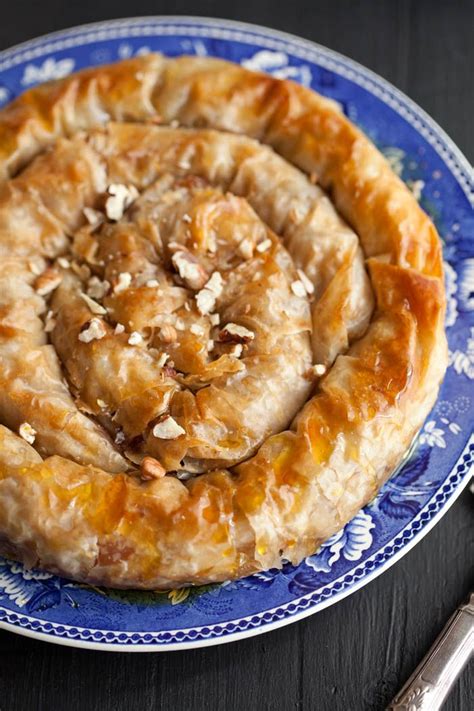 Flaky and delicious, phyllo (also spelled filo or fillo) is delicate pastry dough used for appetizer and dessert recipes. apple phyllo pie with pecans and maple | Drizzle and Dip ...