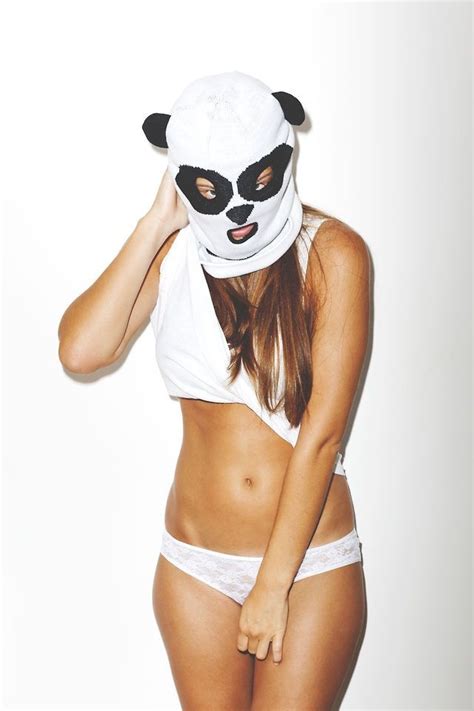 Sexy Panda Lumberjack Girl With Hat Steamy Panda Bear Lingerie Costumes Crop Tops Lady Hot