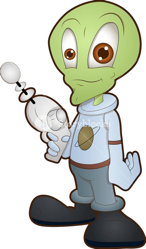 Cartoon Alien Character Royalty Free Stock Image Storyblocks