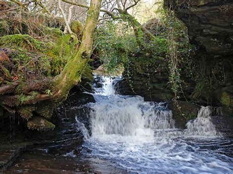 Photographs Of The Caerfanell Waterfalls Powys Wales Narrow Place
