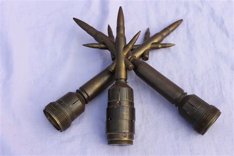 Trio Of Trench Art Crosses Mounted On A Fuze 1950s Catawiki