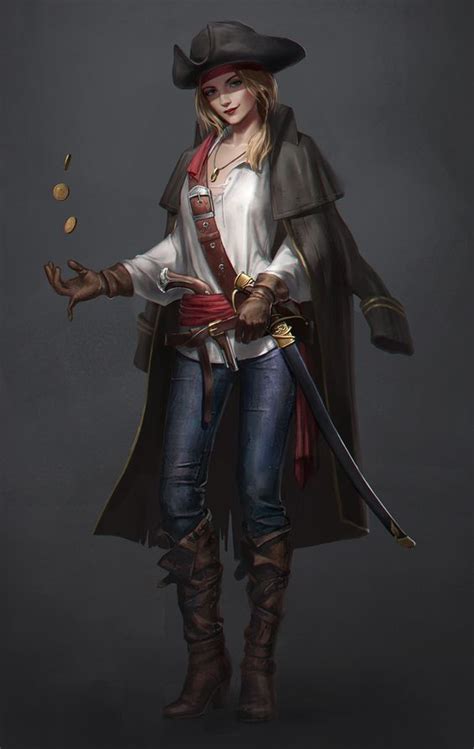 Capitã Mulheres Piratas Personagens Dnd Pirata Desenho