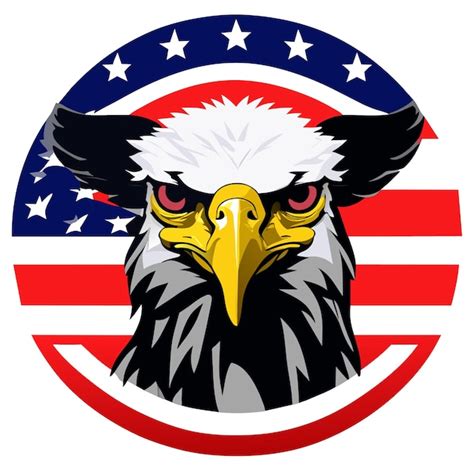 Premium Vector Bald Eagle American Freedom Symbol