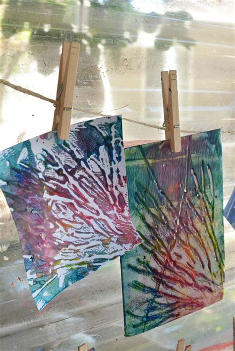 Easy acrylic painting lesson by angela anderson. Printmaking for Preschoolers - Meri Cherry