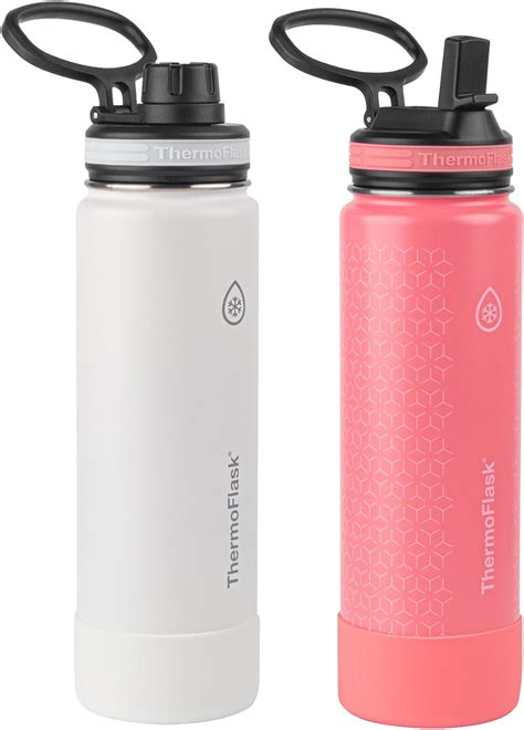 Thermoflask 24 Oz Double Wall Vacuum Insulated Stainless Steel 2 Pack